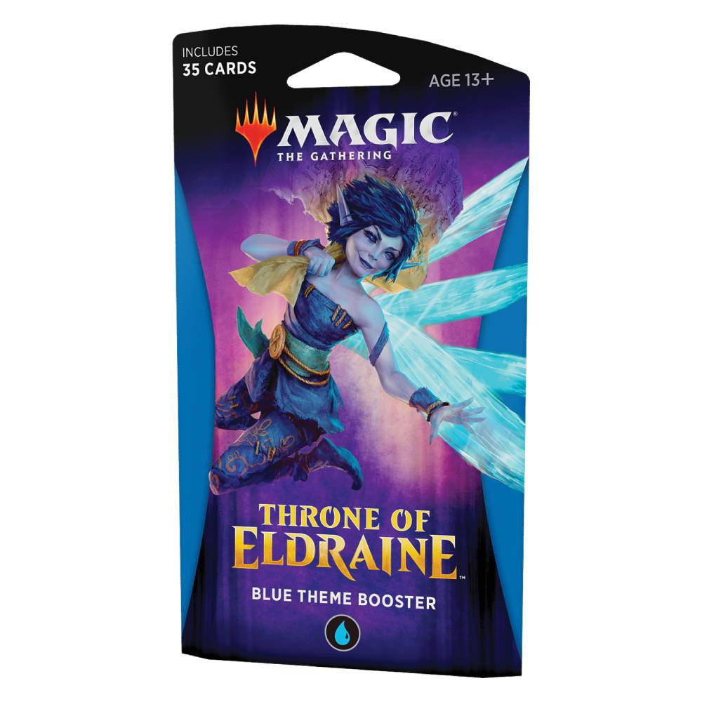 Pachet Magic: the Gathering Throne of Eldraine Theme Booster Albastru