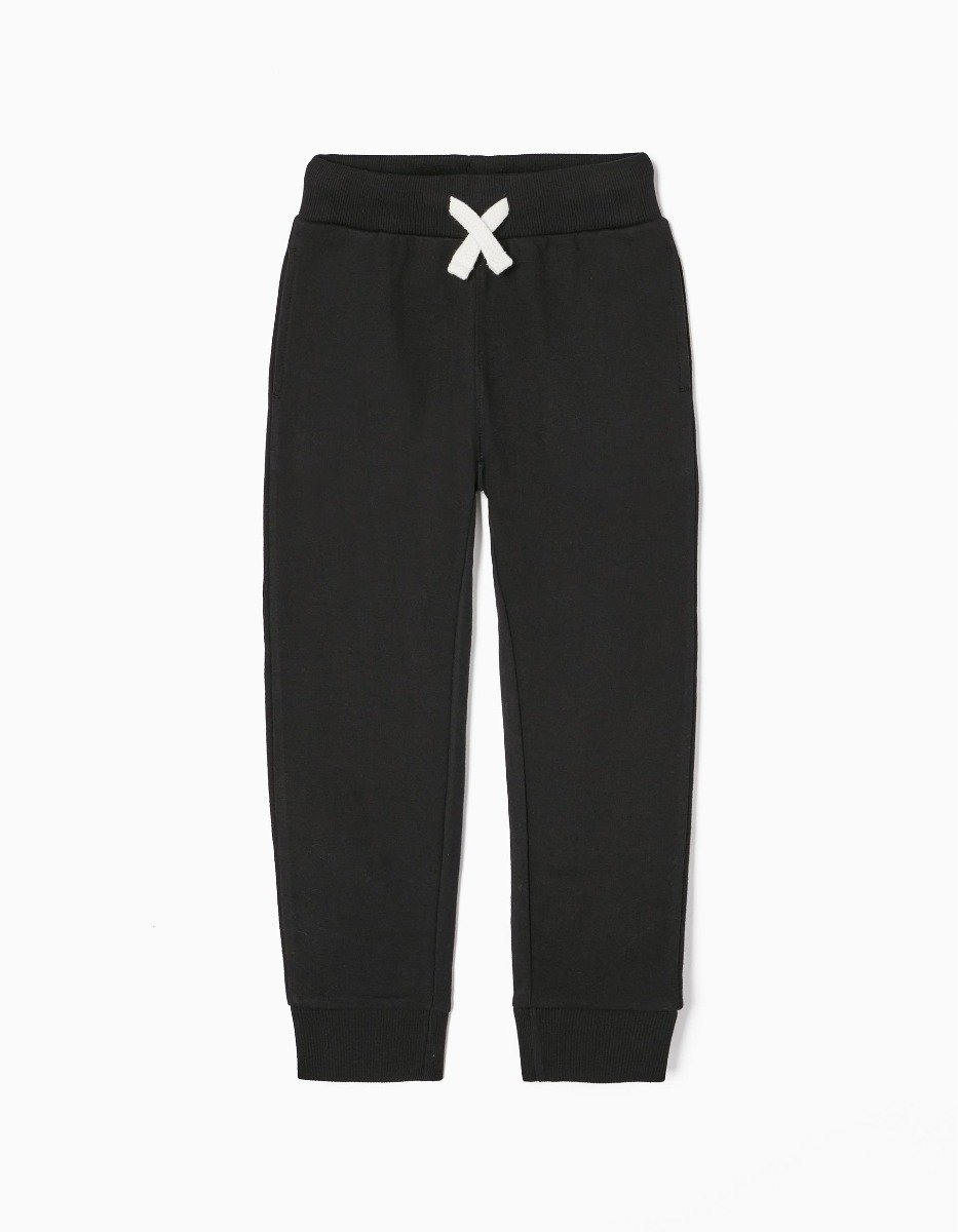 Pantaloni cu snur pentru copii, Zippy, Negru