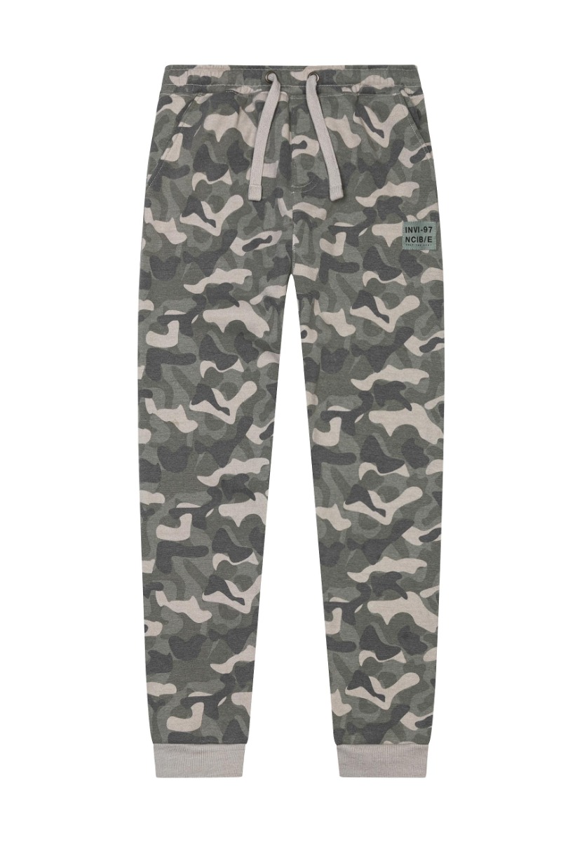 Pantaloni sport, lungi, talie elastica, Minoti, verde