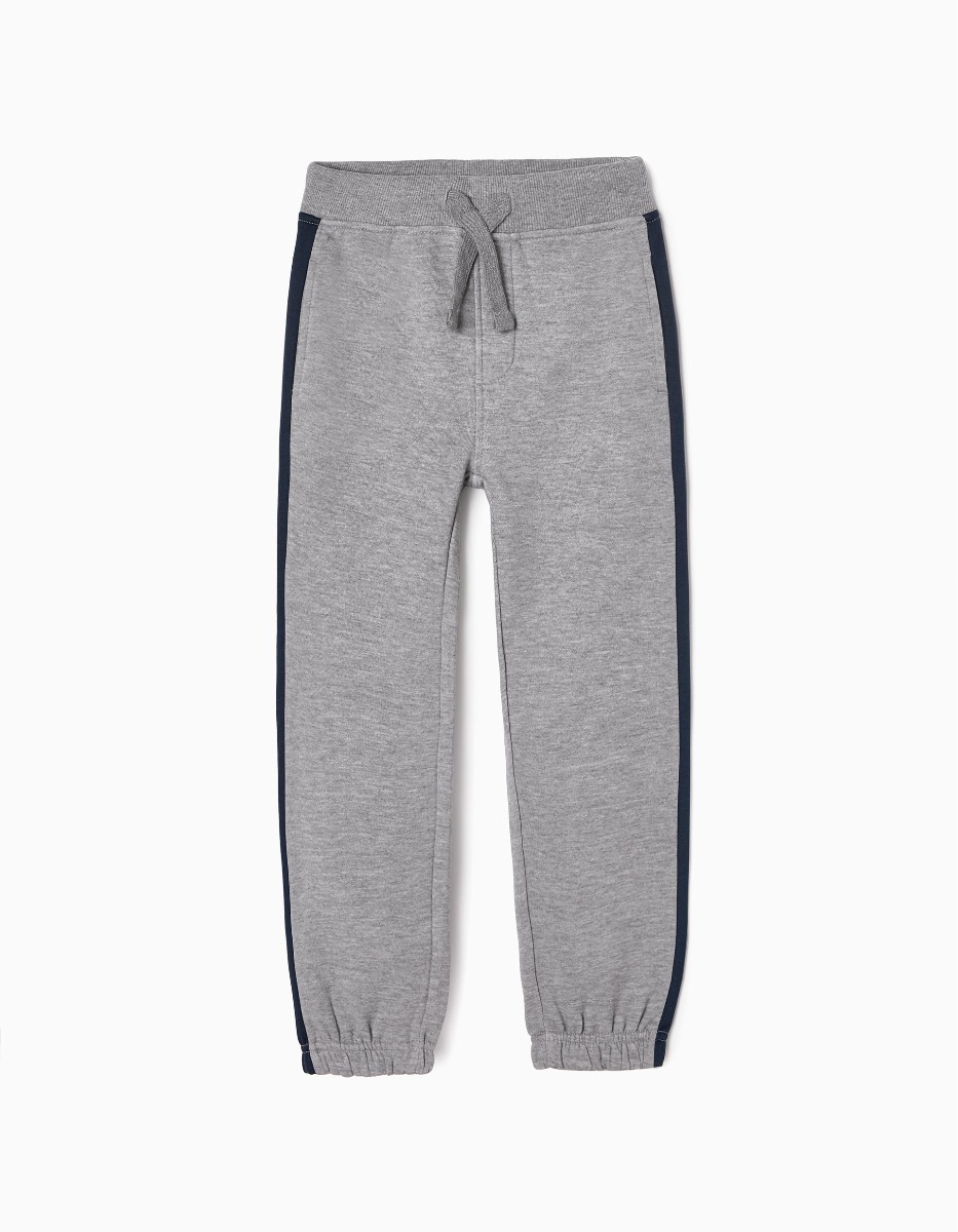 Pantaloni sport, Zippy, Slim fit, Cu talie elastica, Gri