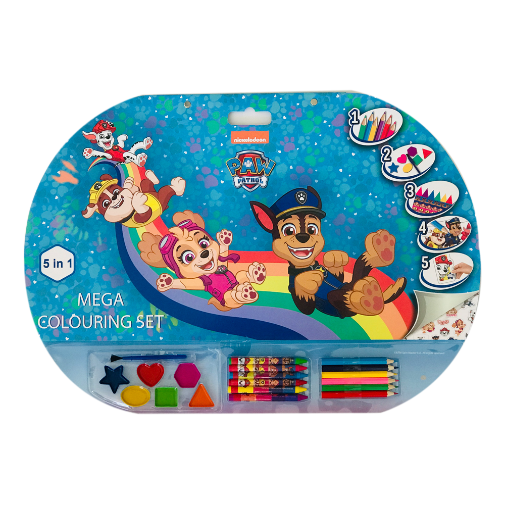 Mega Set de colorat 5 in 1, Paw Patrol