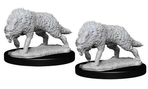 Pathfinder Unpainted Miniatures: Timber Wolves
