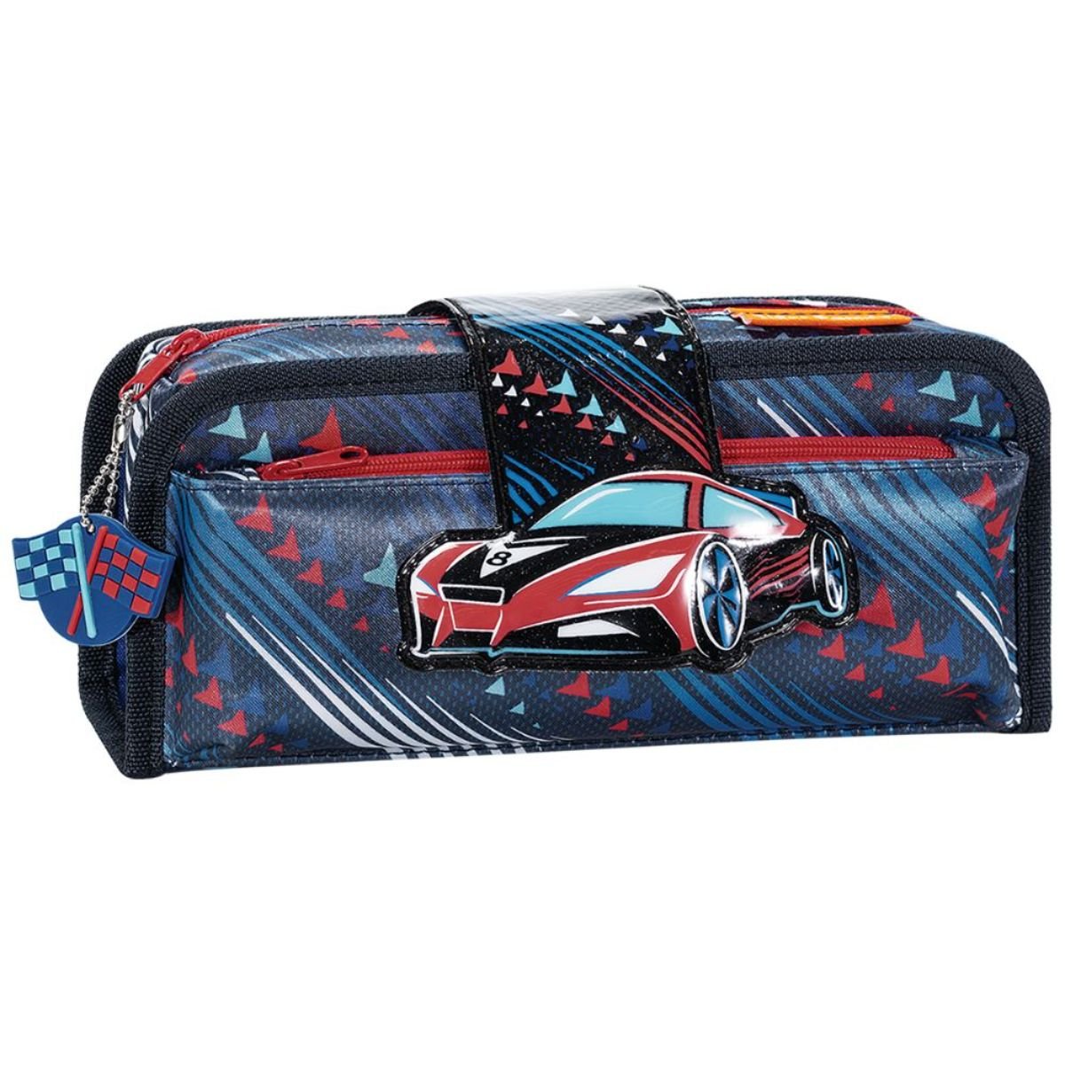 Penar necessaire Fun Time 2 in 1, cu o clapa, motiv Neon Riders, Tiger Family