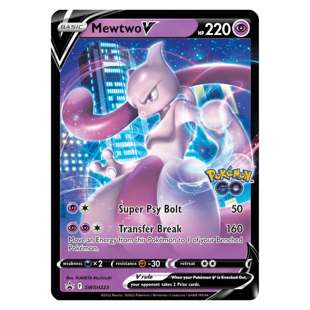 Pokemon Trading Card Game Pokemon GO V Battle Deck Mewtwo V - imagine 2
