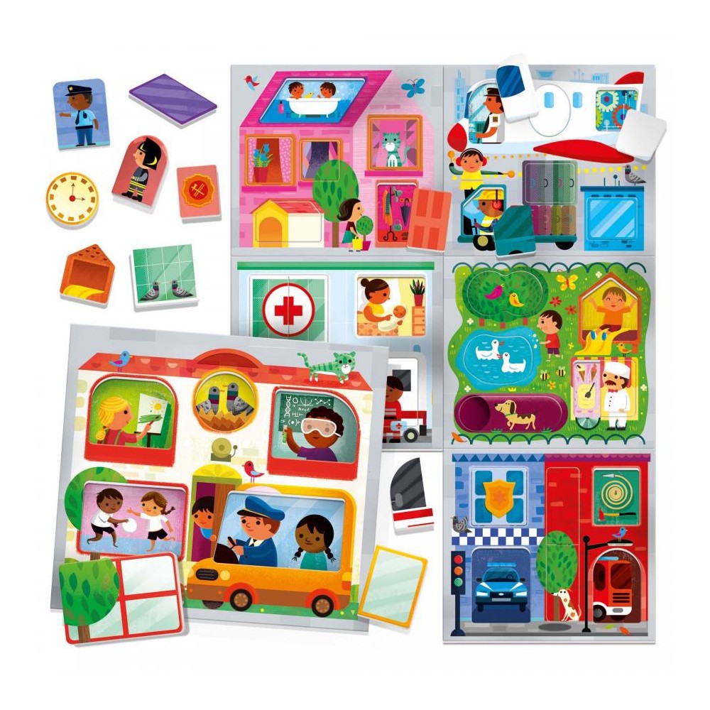 Puzzle Montessori - Sa Ne Jucam In Oras - imagine 2