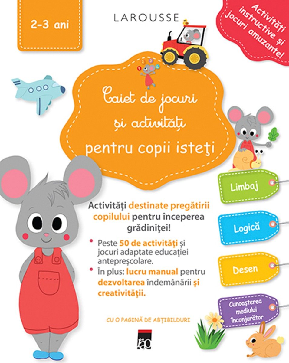 Caiet de jocuri si activitati 2-3 ani, Larousse