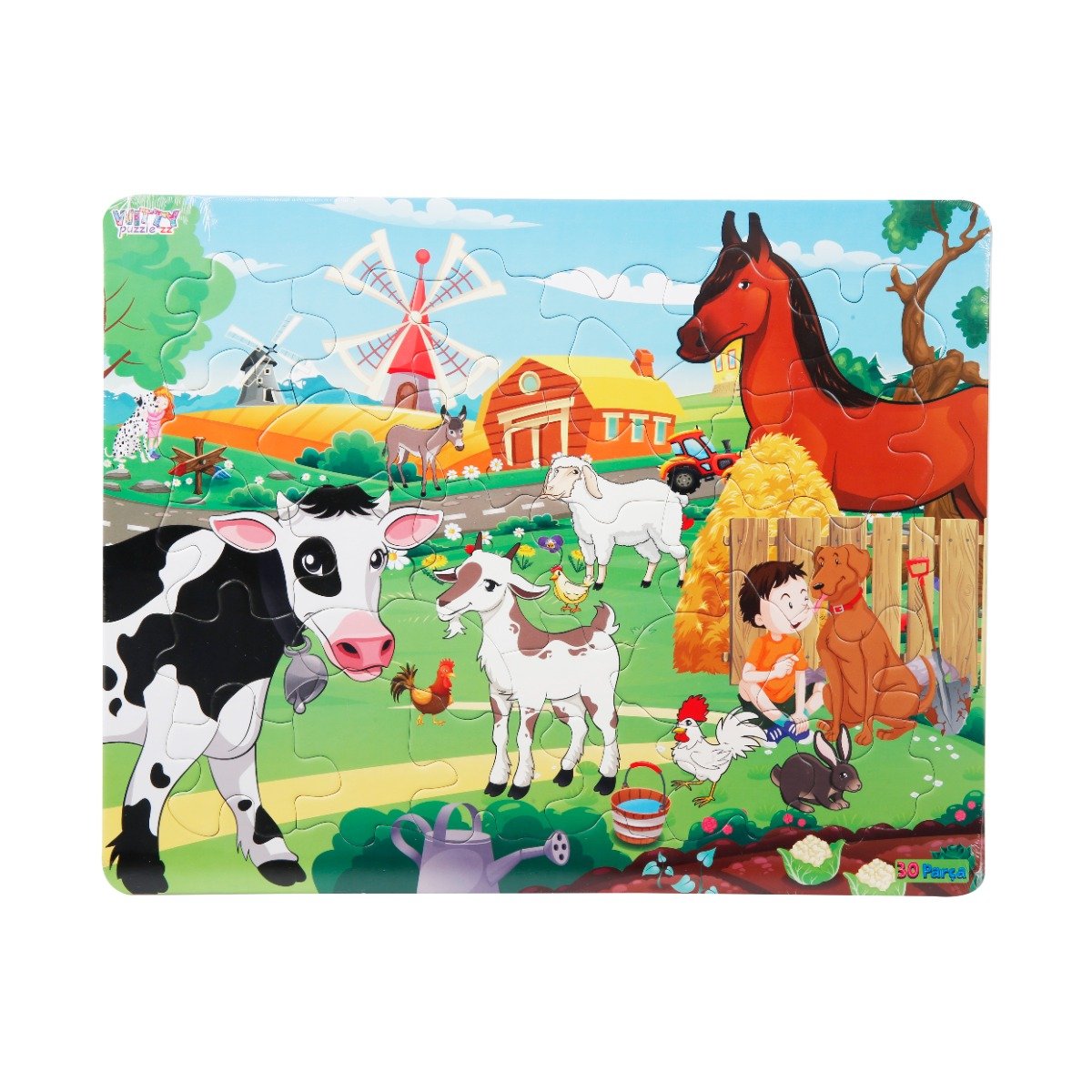 Puzzle Witty Puzzlezz, 30 piese, Animale de la ferma
