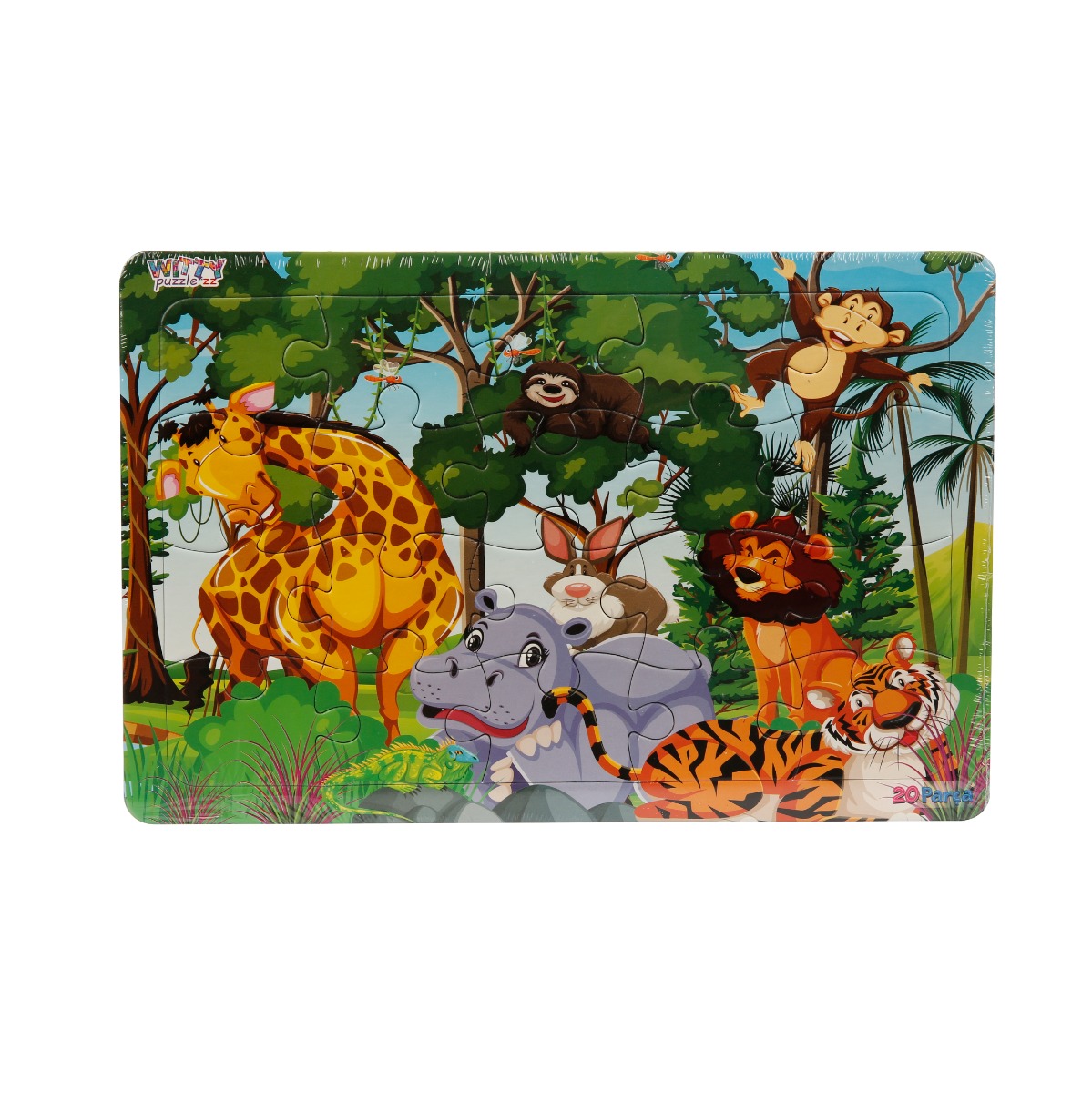 Puzzle Witty Puzzlezz, 20 piese, Prietenii din jungla
