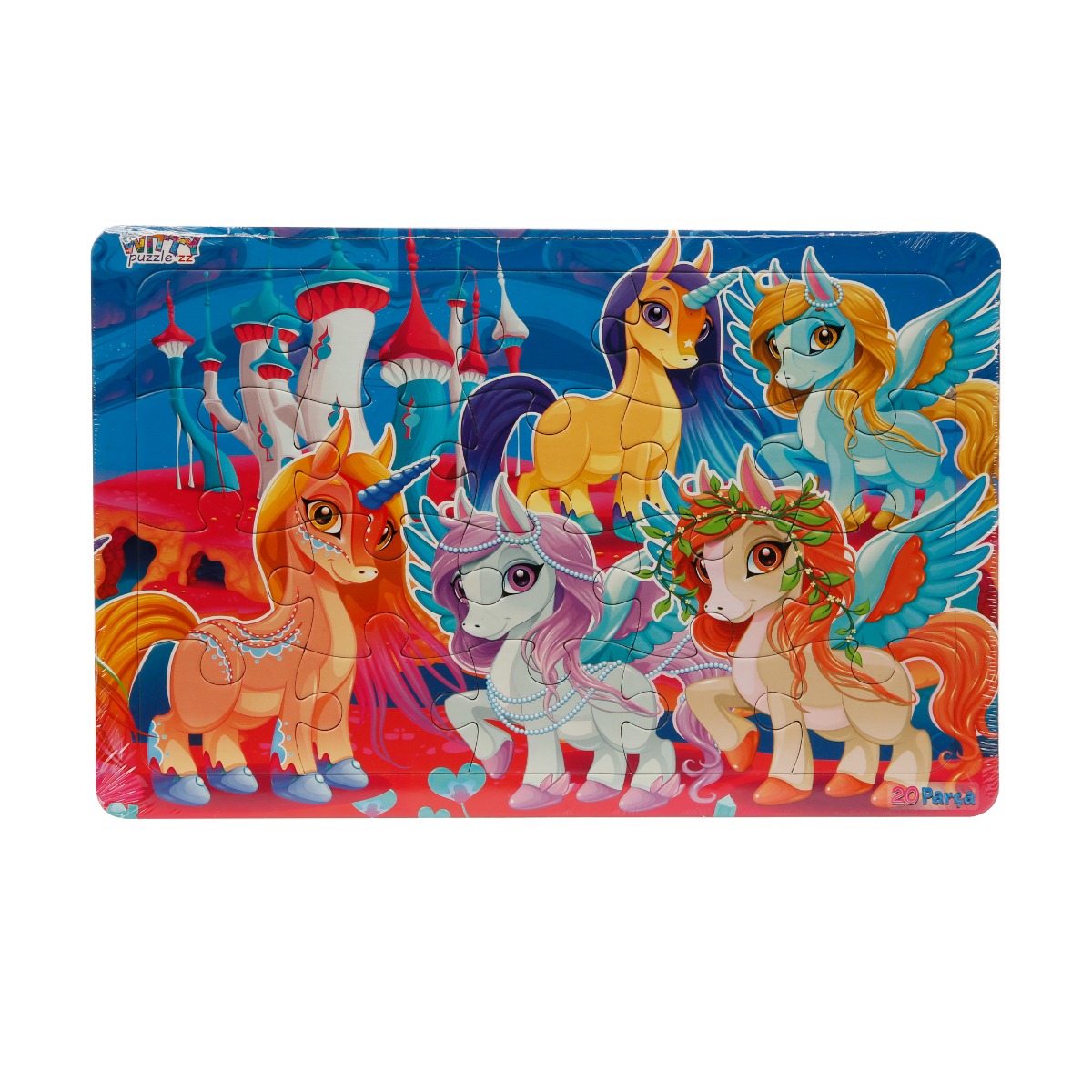 Puzzle Witty Puzzlezz, 20 piese, Unicorni