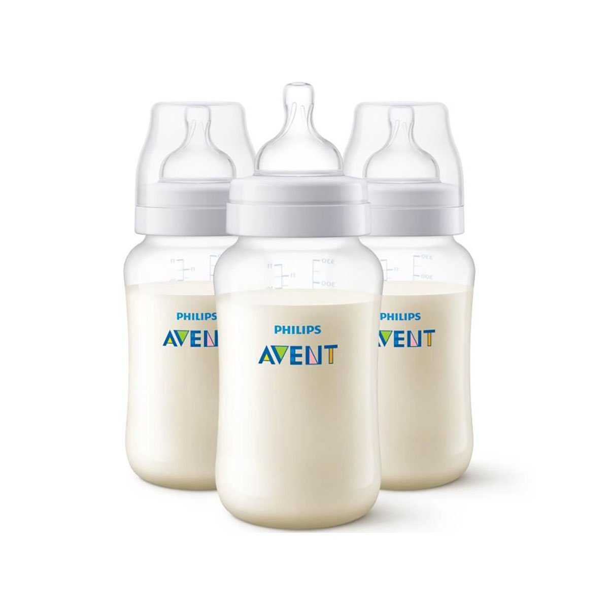 Set 3 biberoane anti-colici Philips Avent, 330 ml