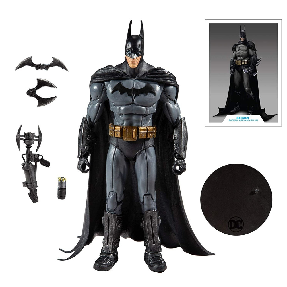 Set 2 Figurine Articulate de Colectie DC Multiverse Arkham Asylum Batman VS Arkham Asylum Joker 18 cm - imagine 4