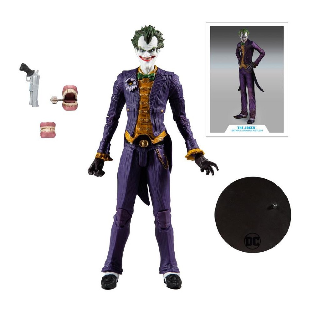 Set 2 Figurine Articulate de Colectie DC Multiverse Arkham Asylum Batman VS Arkham Asylum Joker 18 cm - imagine 5