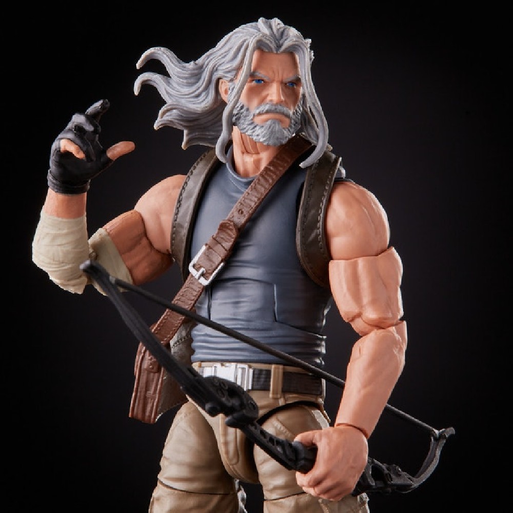 Set 2 Figurine Articulate Marvel Legends 2020 Old Men Logan & Hawkeye 15 cm - imagine 6
