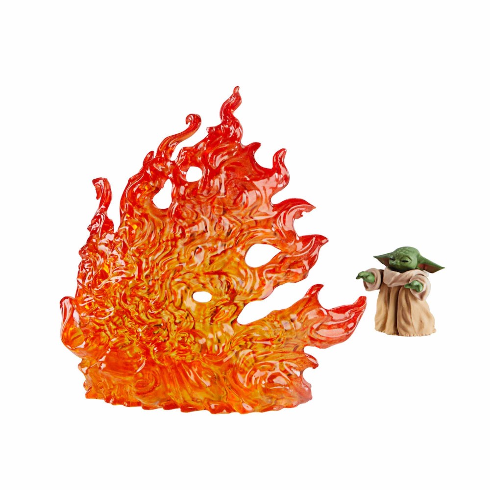 Set 2 Figurine Articulate Star Wars Vintage 3-3/4 in Mando Incinerator Trooper & Grogu - imagine 3