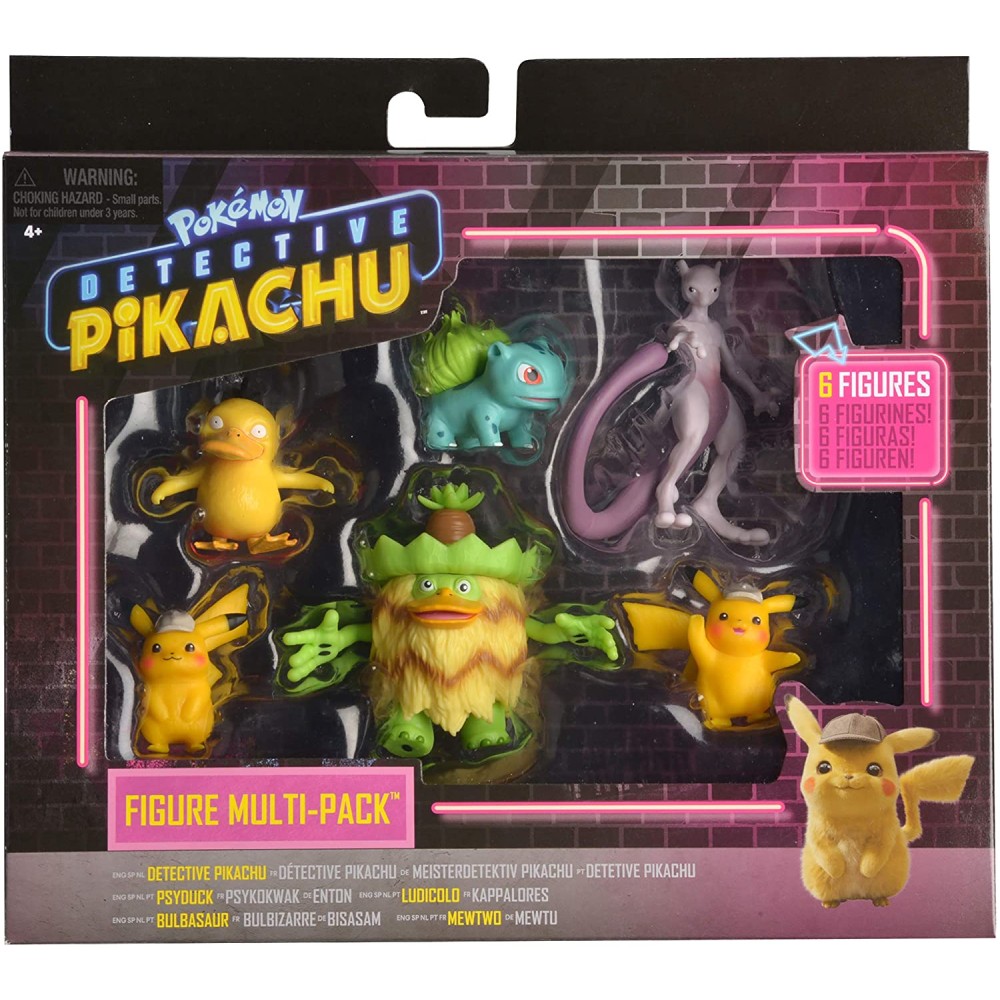 Set 6 Figurine Pokemon Detective Pikachu 3-5cm si 8cm
