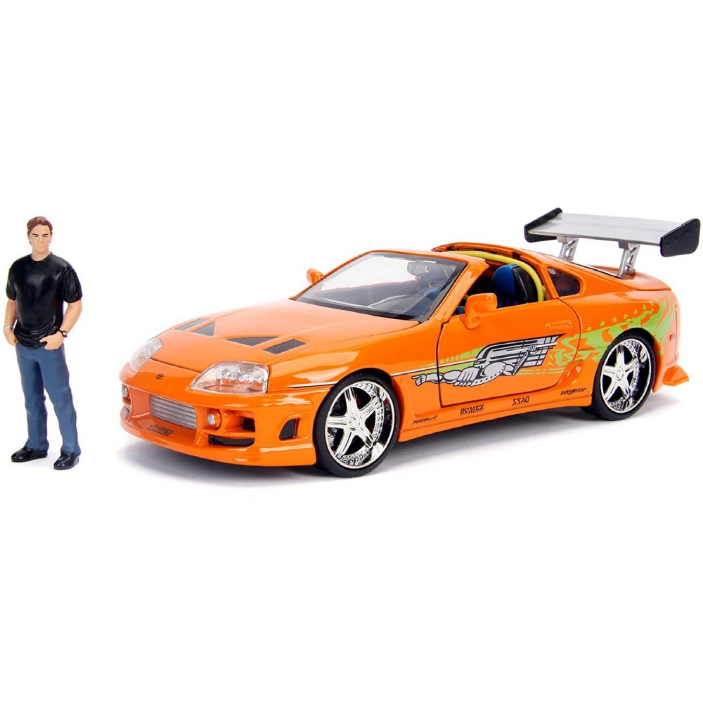Set Masina si Figurina Fast & Furious 1995 Toyota Supra Brian O'Conner - imagine 2