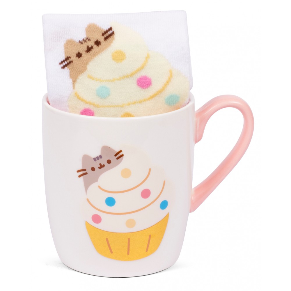 Set Pusheen Sock in a Mug Gold