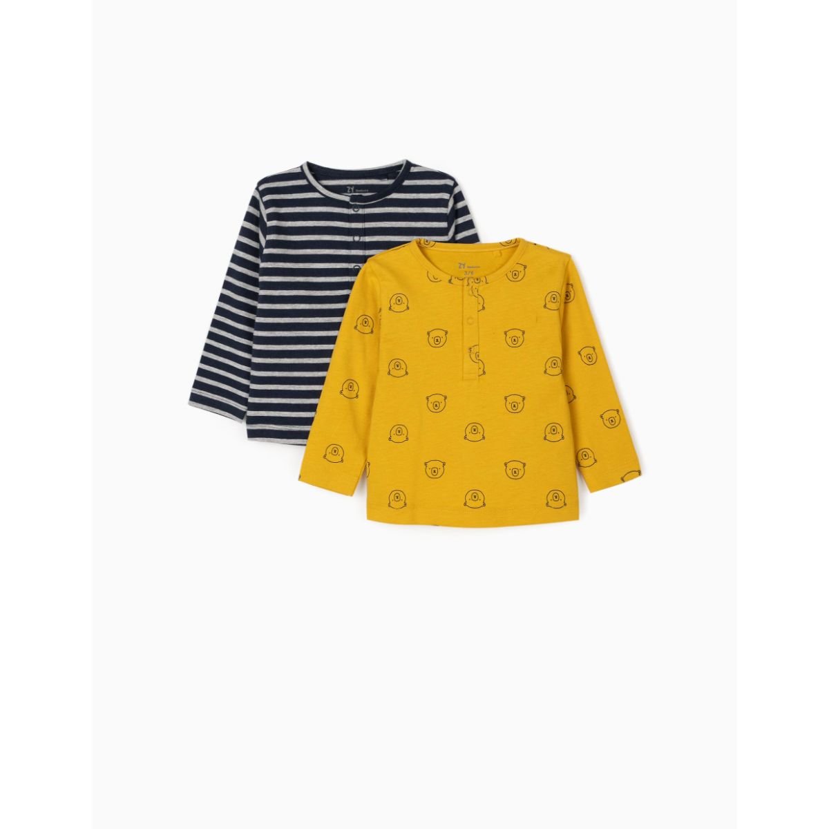 Set 2 tricouri cu maneca lunga, Zippy, Zy Newborn, cu diferite modele
