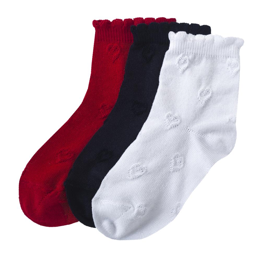 Set trei perechi de sosete copii Chicco, fetite, multicolore