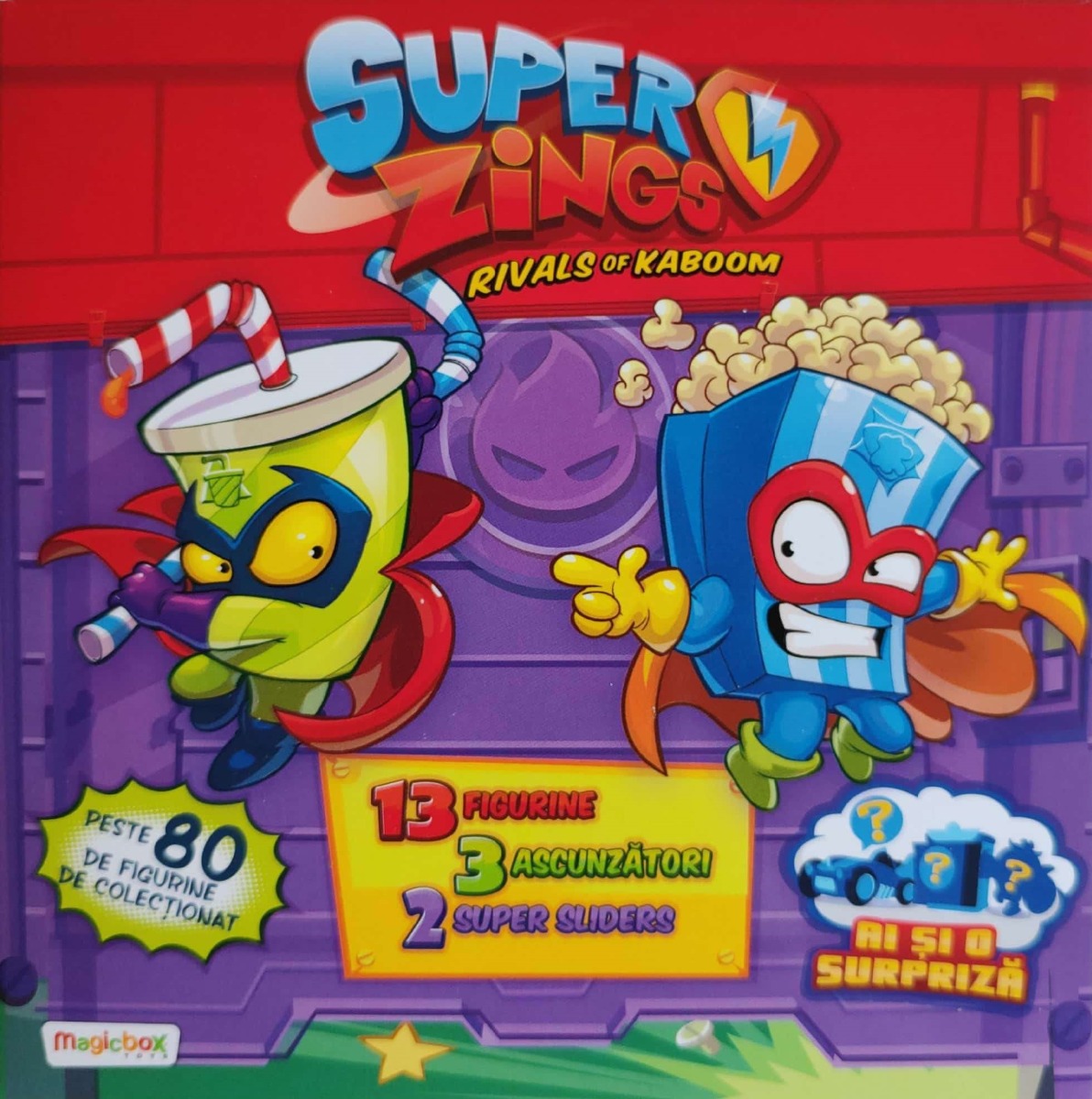 Pachet 13 figurine si 5 accesorii Surpriza SuperZings