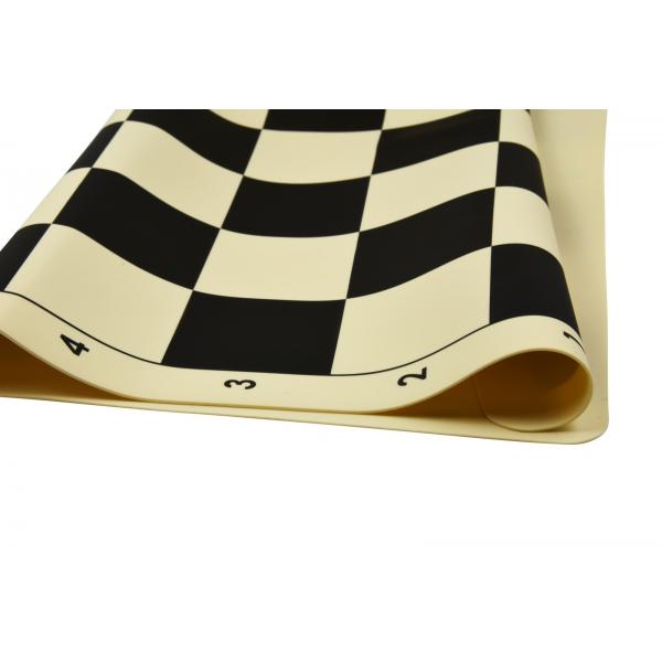 Tabla de sah din silicon crem-maro, 57mm