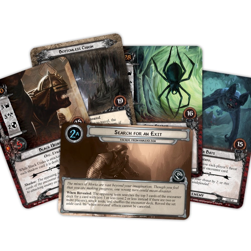 The Lord of the Rings The Card Game – Escape from Khazad-dum Custom Scenario Kit - imagine 2