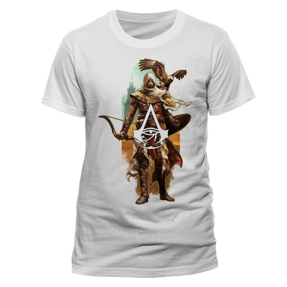 Tricou Assassins Creed Origins - Character And Eagle