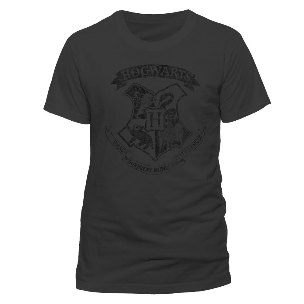 Tricou Harry Potter Distressed Hogwarts Unisex