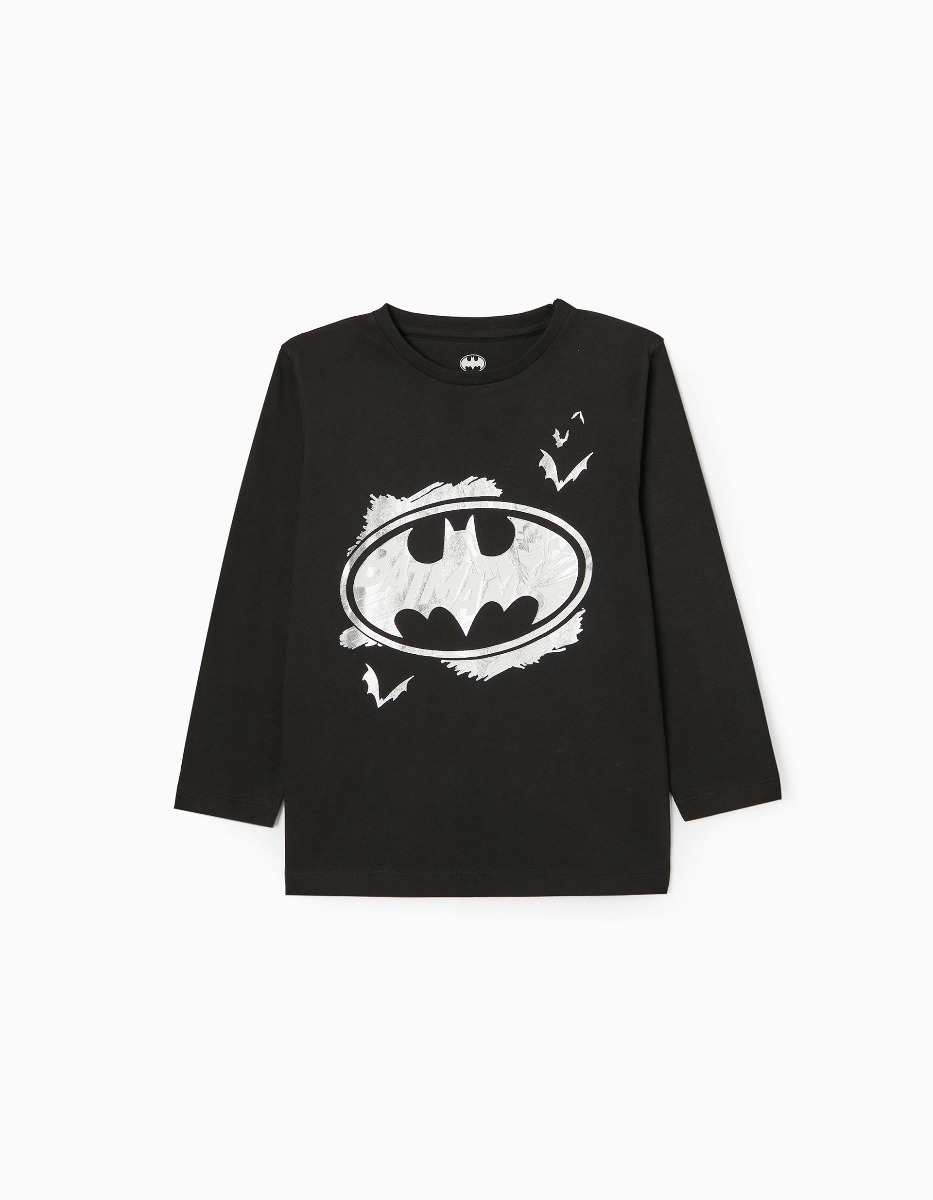 Tricou cu maneca lunga, Zippy, Batman, Negru