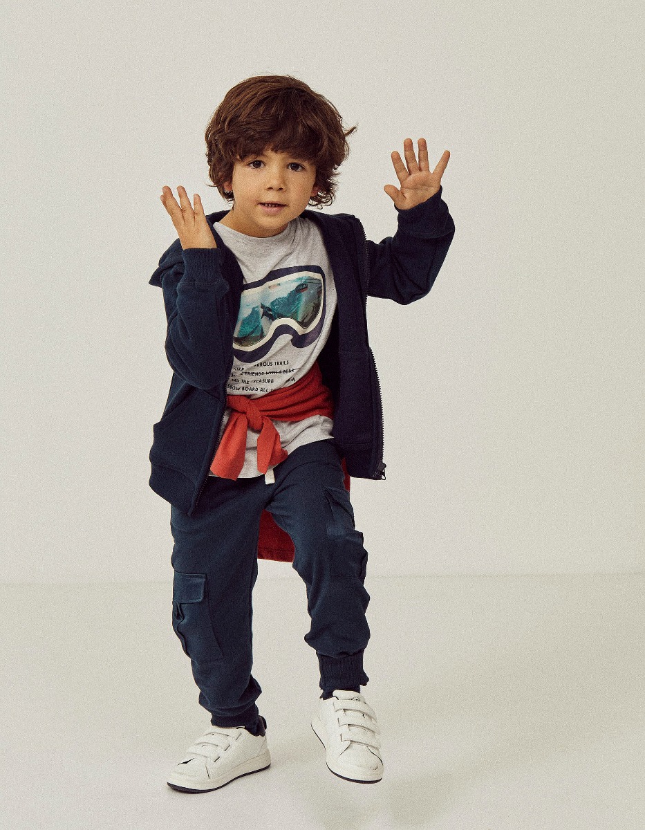 Tricou cu maneca lunga, Zippy, Ski Googles, Gri
