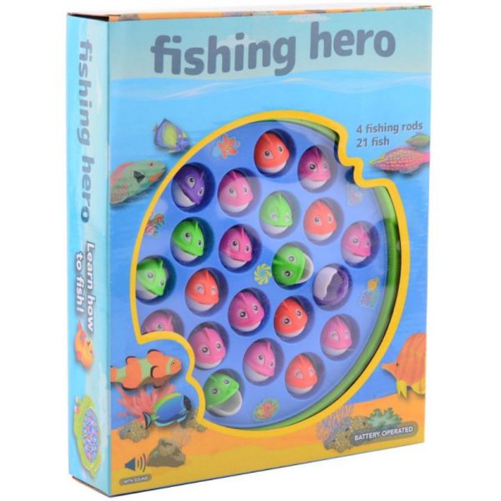 Joc de pescuit cu 4 undite si 21 pestisori