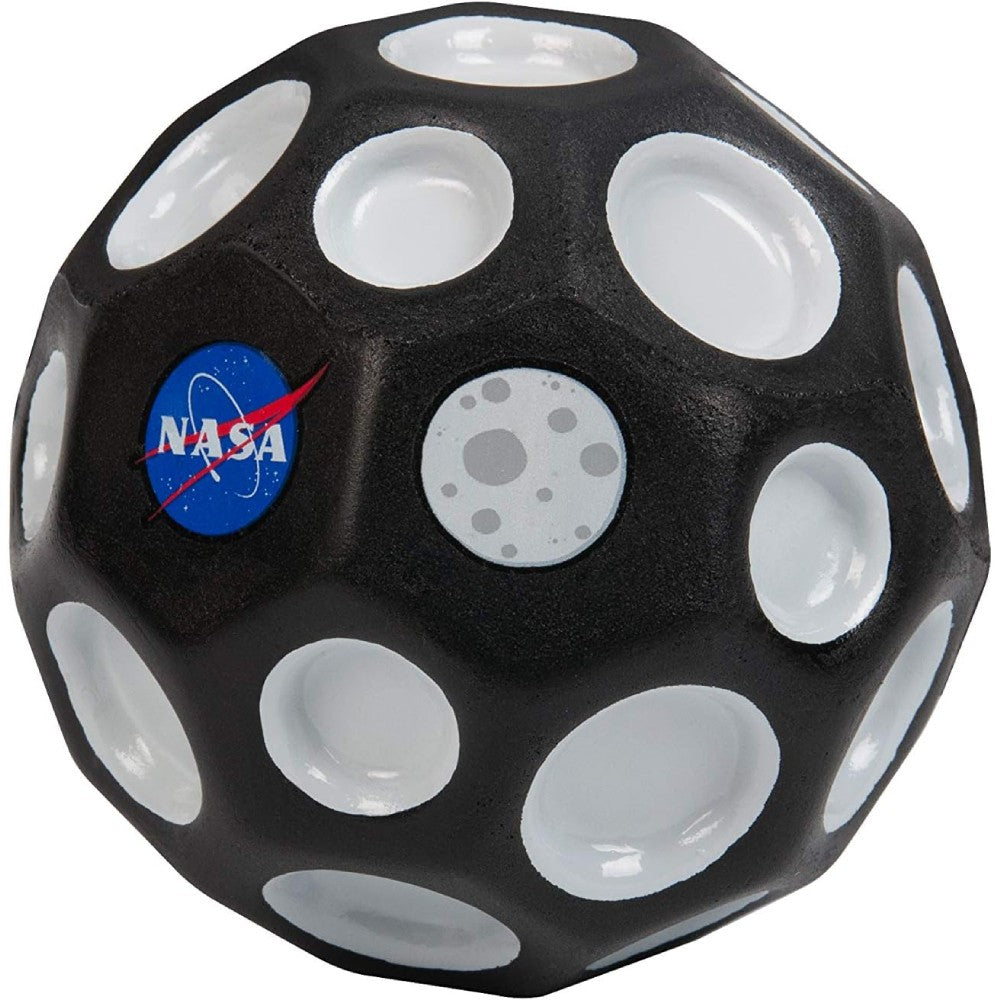 Minge Hiperelastica - Waboba Moon Ball, neagra cu sigla NASA