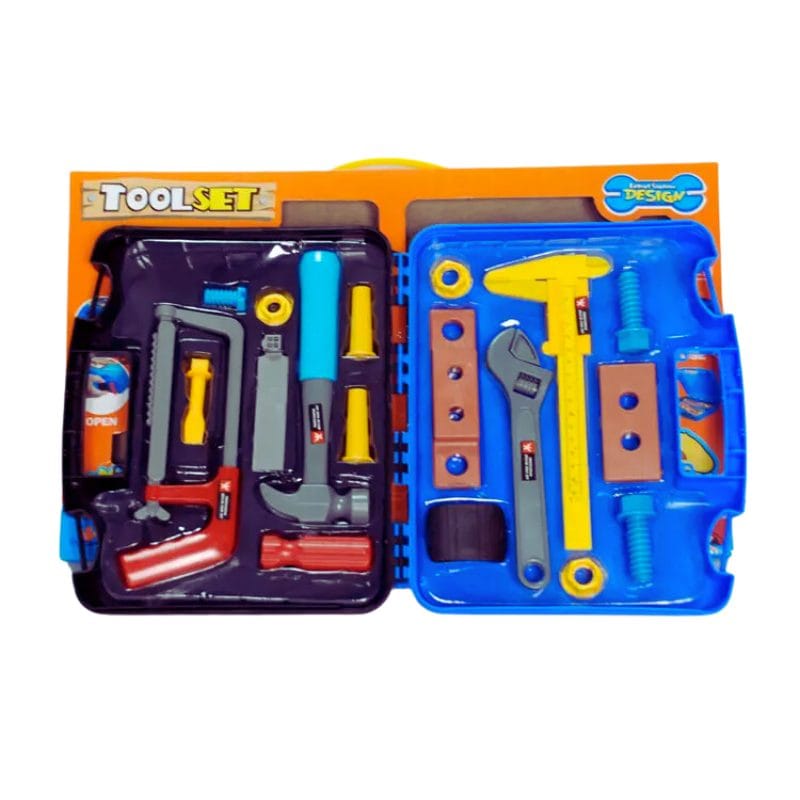 Set de Joaca pentru Copii, Geanta cu Unelte pentru Micul Mester, 31x22 Cm, 19 Piese din Plastic, + 3 Ani, Utility One