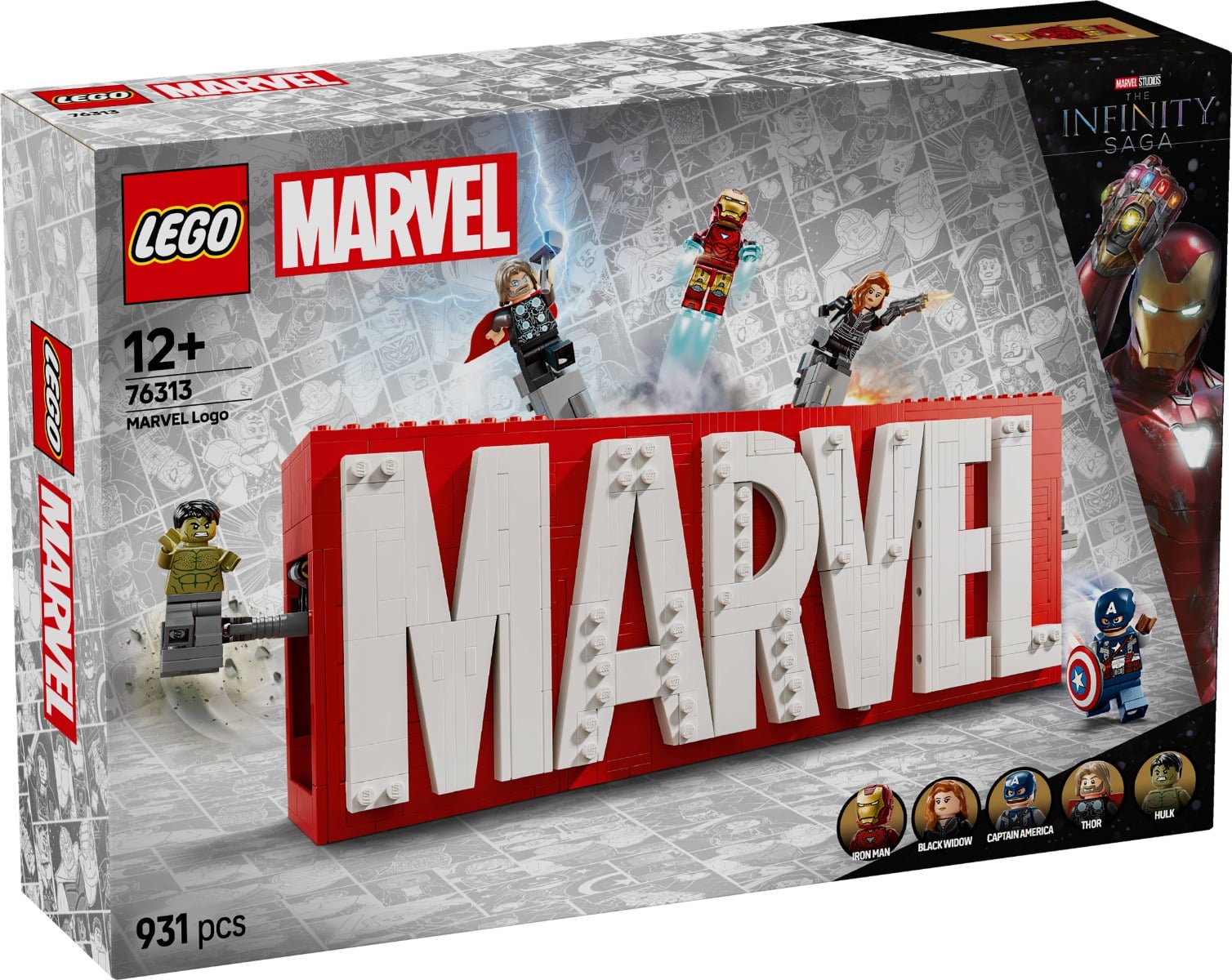 LEGO® Super Heroes - Sigla si minifigurine MARVEL (76313)