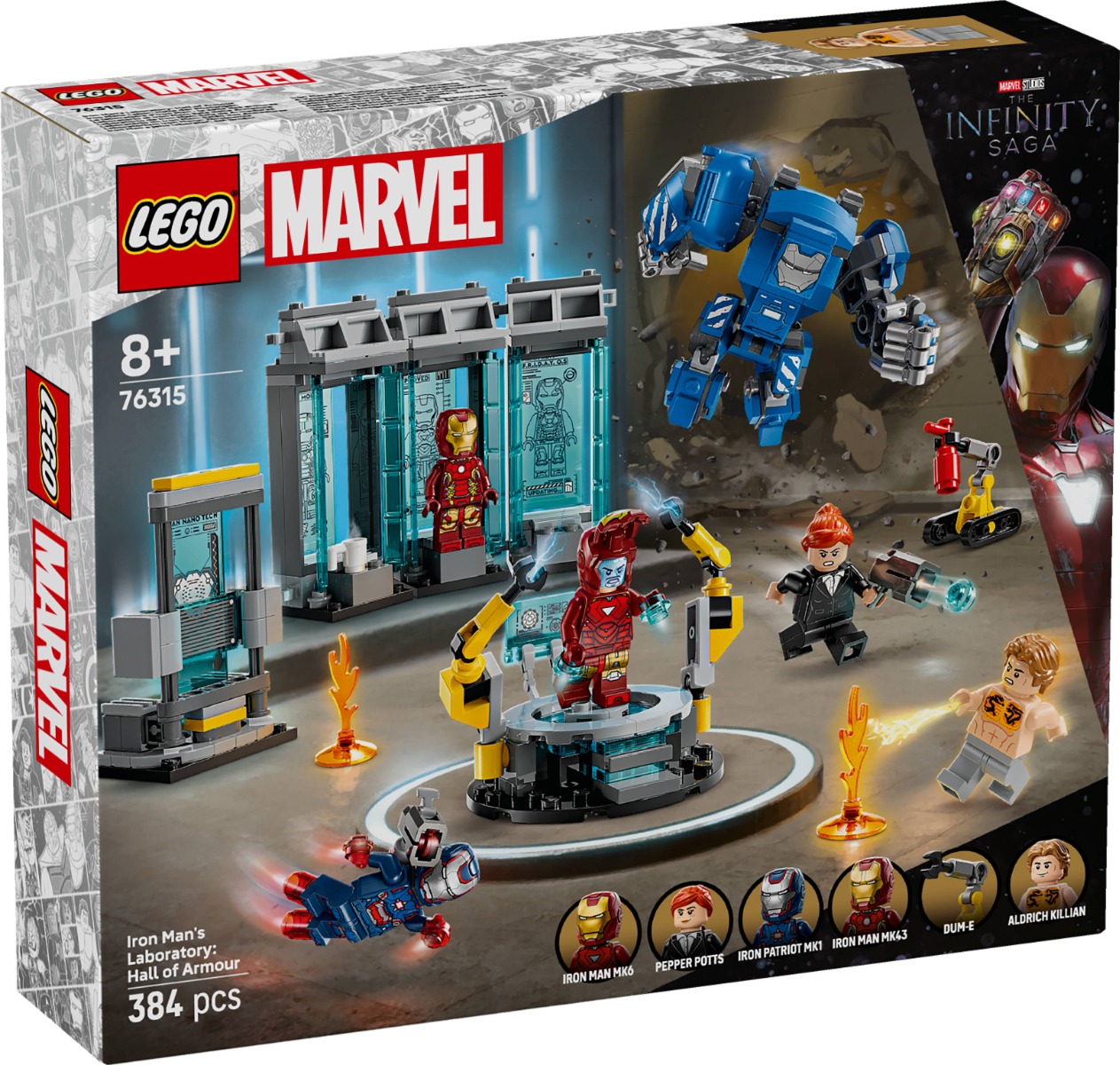 LEGO® Super Heroes - Laboratorul lui Iron Man: Sala armurilor (76315)