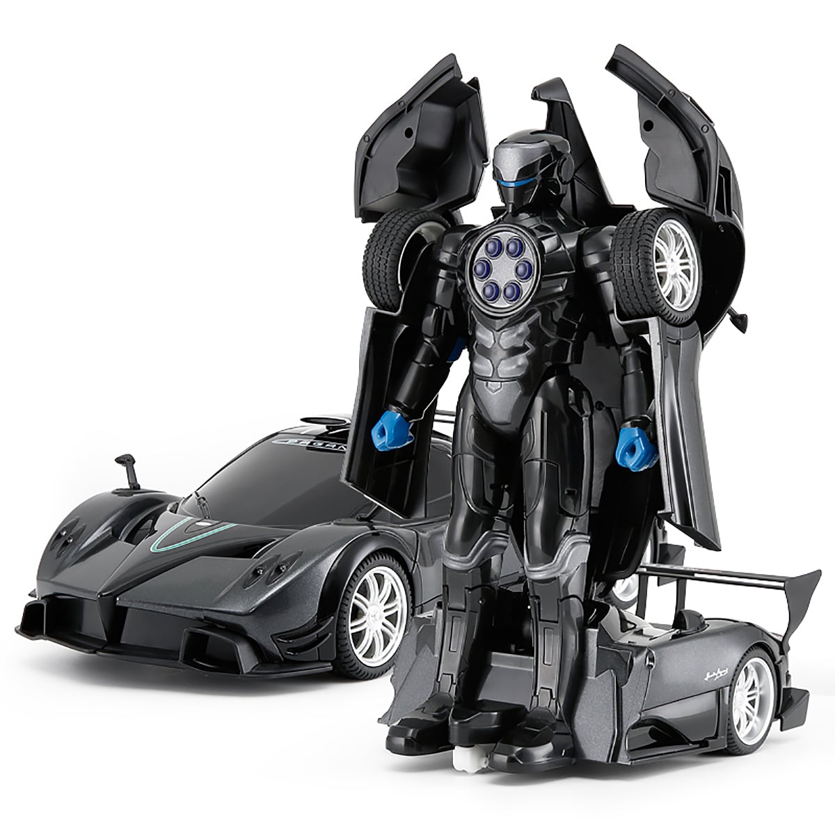 Pagani Transformable Rastar negru, mod mașină și robot
