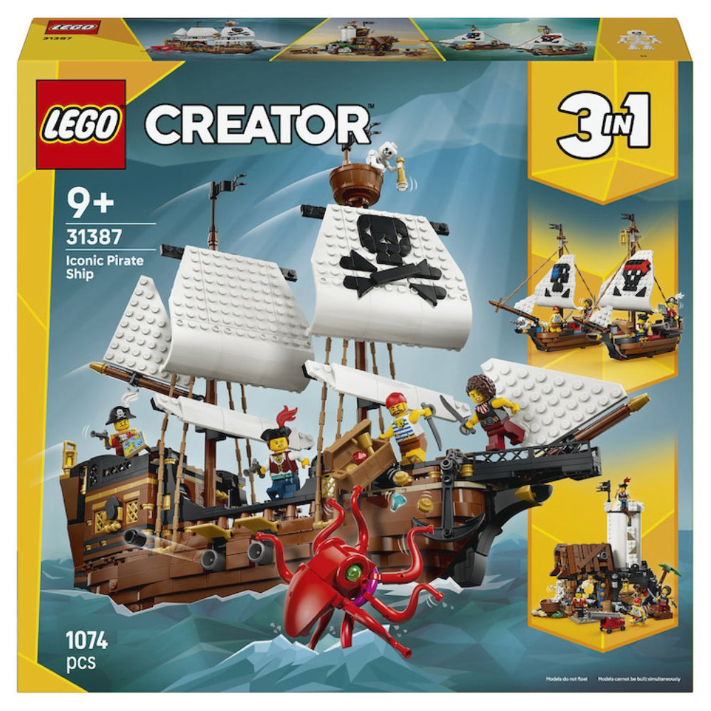 Lego Creator 3 in 1 - Corabie de pirati emblematica (31387)
