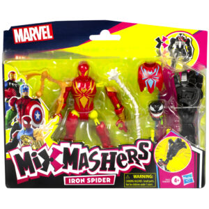 Figurina cu accesorii, Marvel Spiderman, Mixmashers, Iron Spider, F9217