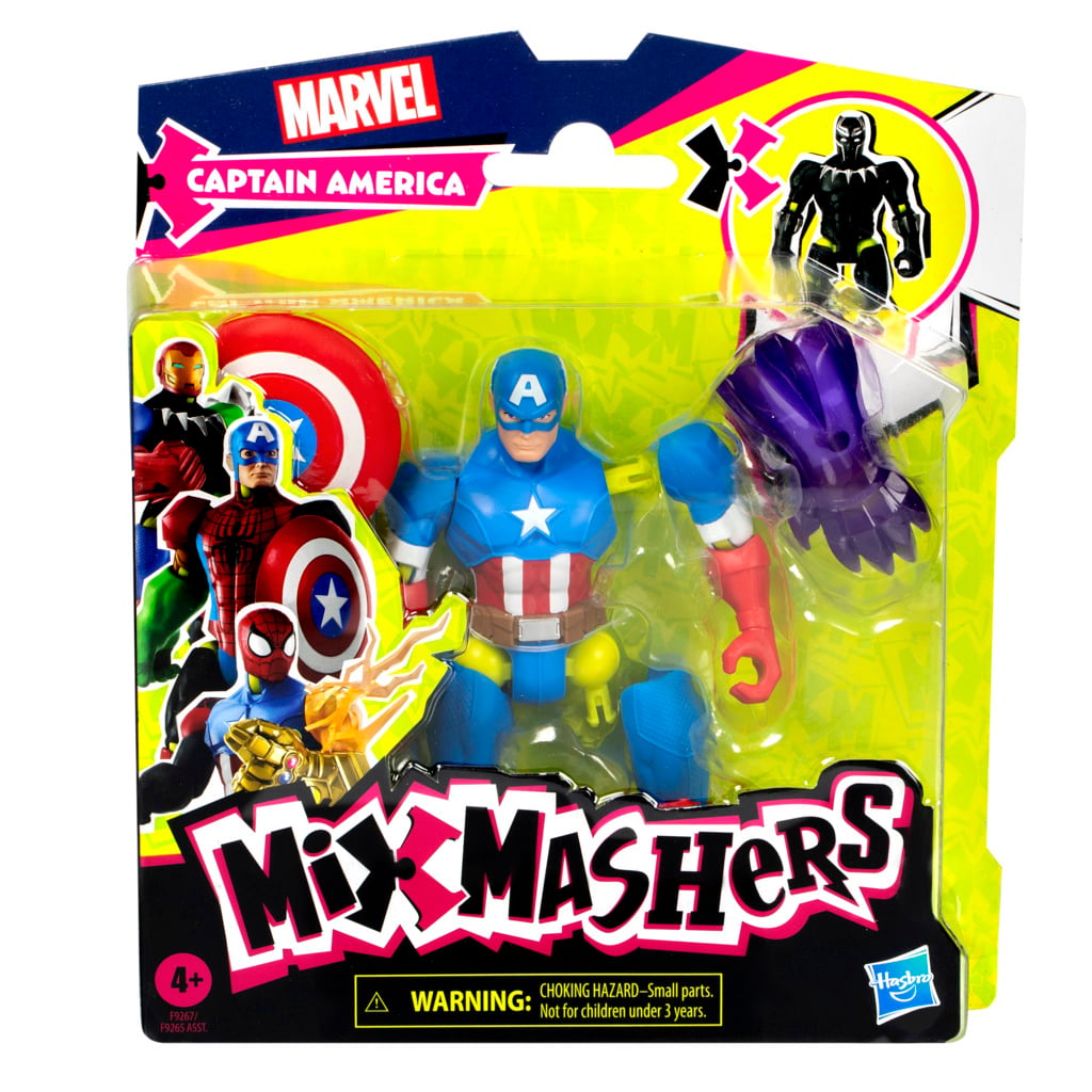 Figurina articulata, Marvel Avengers, Mixmashers, Captain America, F9267