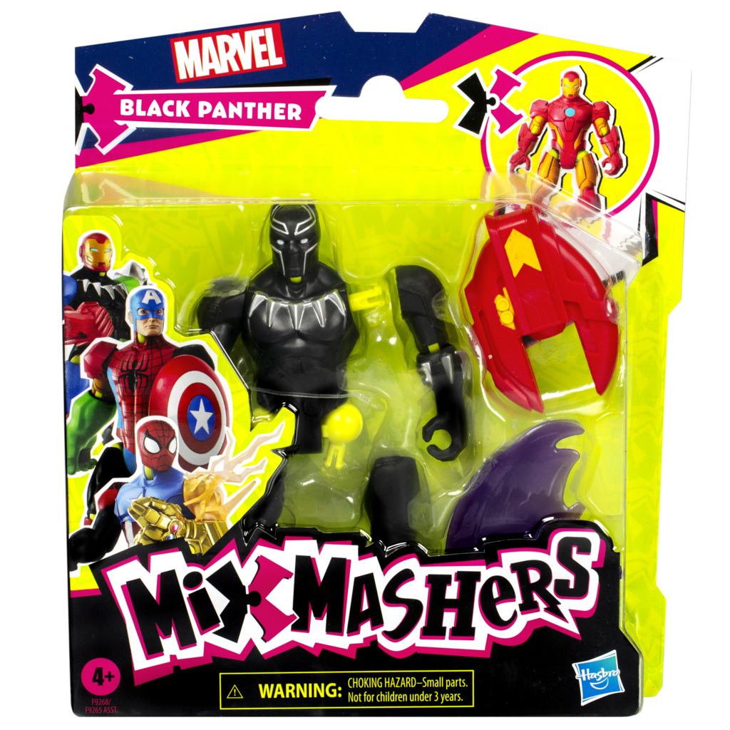 Figurina articulata, Marvel Avengers, Mixmashers, Black Panther, F9268