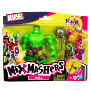 Figurina articulata cu accesorii, Marvel Avengers, Mixmashers, Hulk, F9270