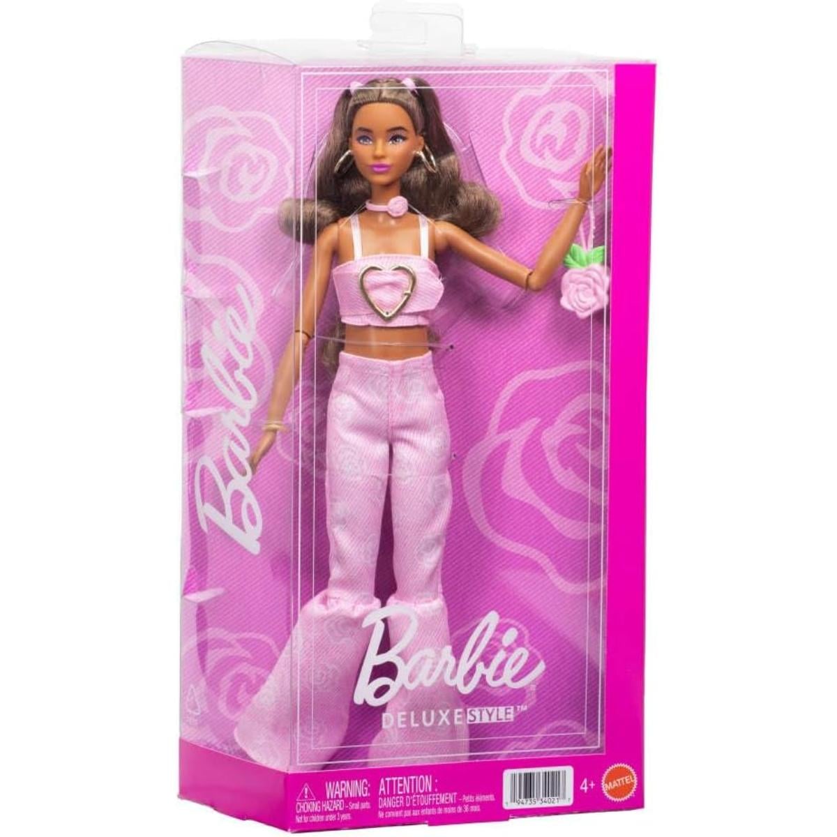 Papusa Barbie Deluxe Style, Pink Denim, JJN72