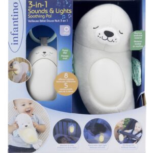 Jucarie de plus 3 in 1 cu lumini si sunete, B Kids, Foca