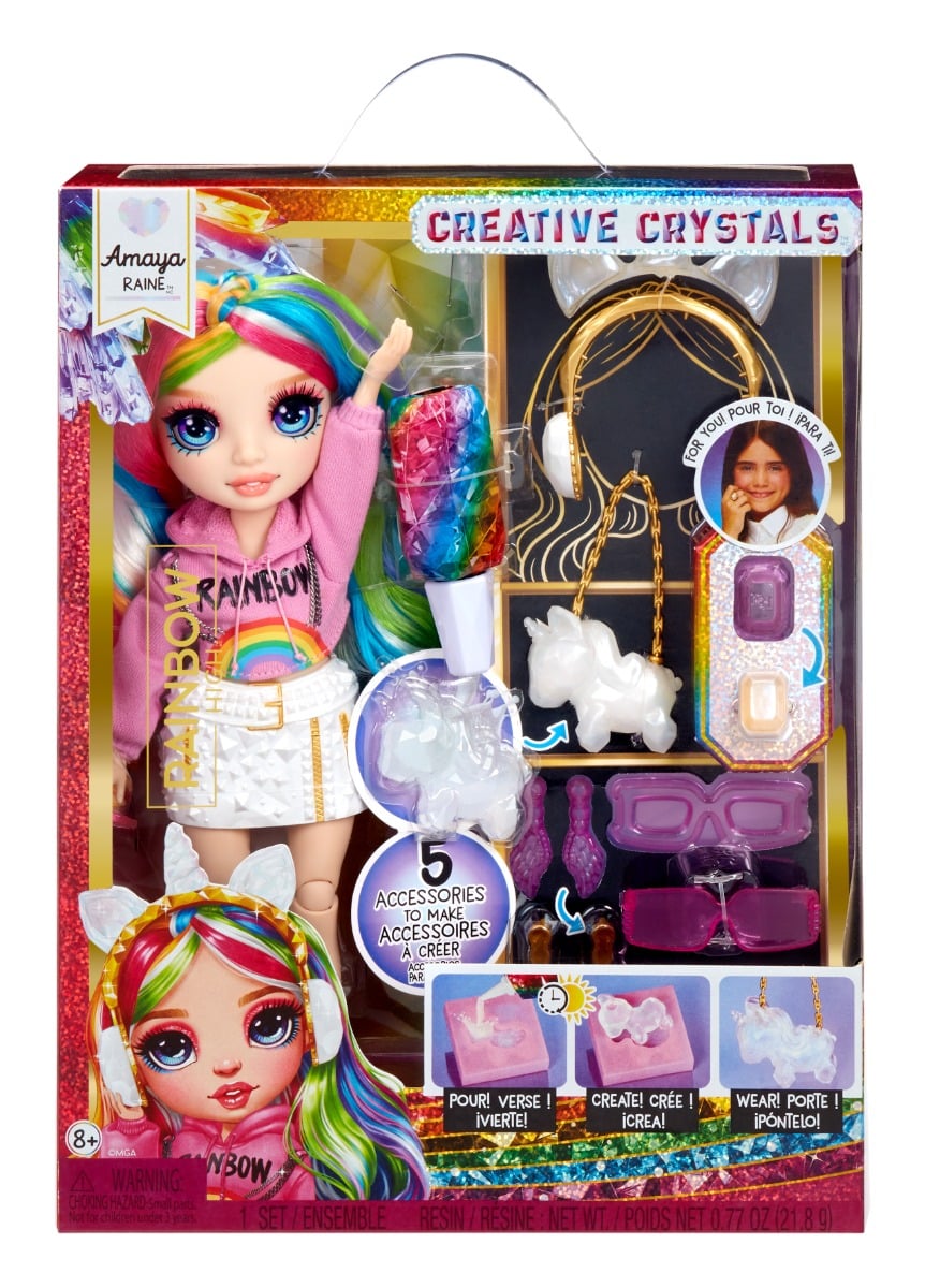 Papusa Rainbow High, Creative Crystals, Amaya Raine, 121411EUC