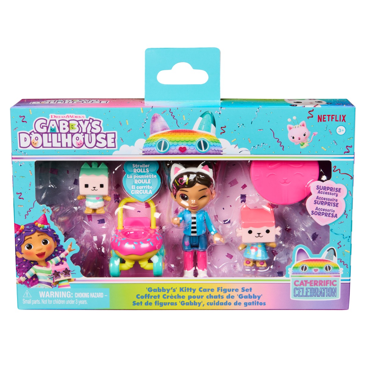 Set de joaca cu figurine, Gabbys Dollhouse, Kitty Care, 6069425