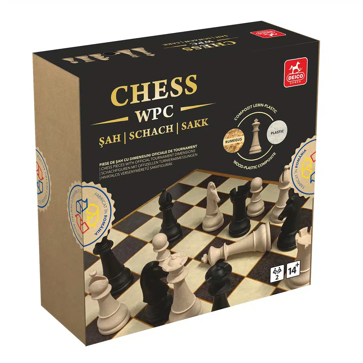 Set Sah Profi WPC Classic , Rege 8,75 cm