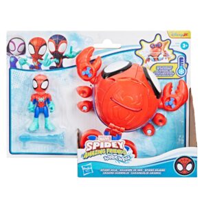 Figurina cu vehicul, Spidey and his Amazing Friends, Water-Webs Spider Crab, G1464
