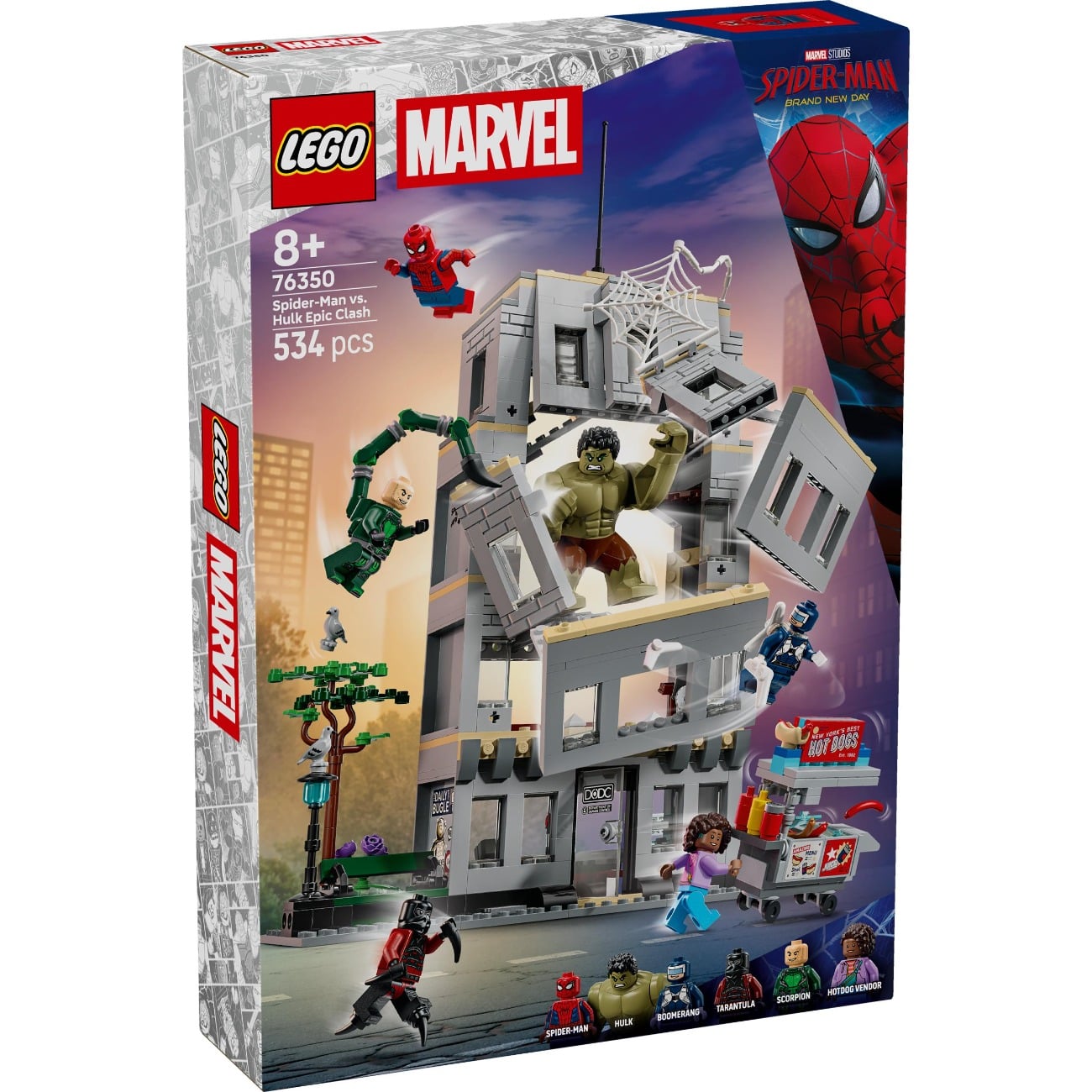 LEGO® Marvel Super Heroes - Confruntarea memorabila dintre Omul-Paianjen si Hulk (76350)