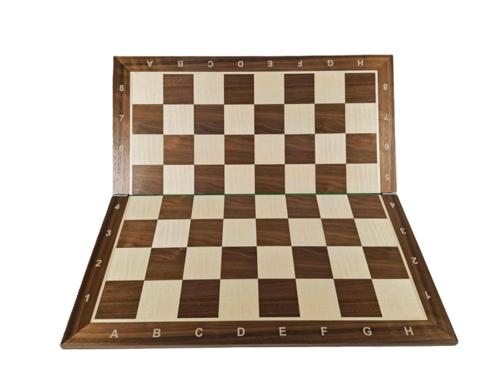 Tabla sah lemn pliabila - inlaid nuc artar