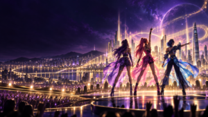 Păpușile K-Pop Demon Hunters Golden – Rumi, Mira și Zoey